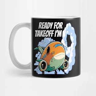 Ready for Takeoff I'm 9 - 9nd Birthday Boy Airplane Theme Mug